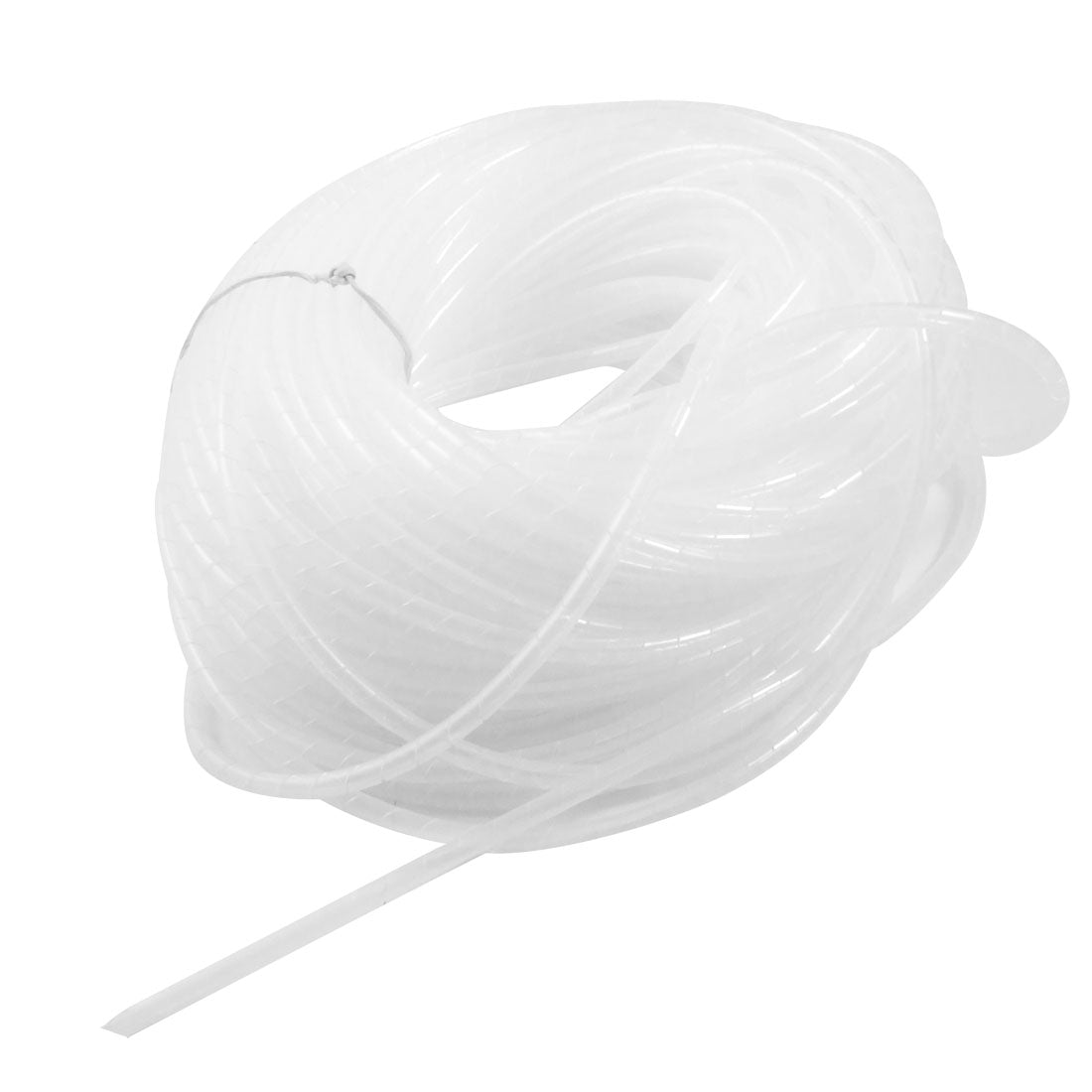 uxcell Uxcell 35M Long PE Polyethylene Spiral Cable Wire Wrap Tube White 4mm OD