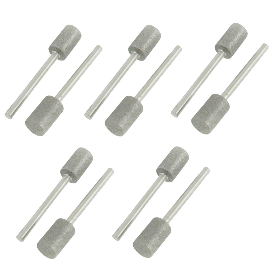 uxcell Uxcell 8mm Diameter Cylindrical Head Diamond Mounted Point 10 Pcs