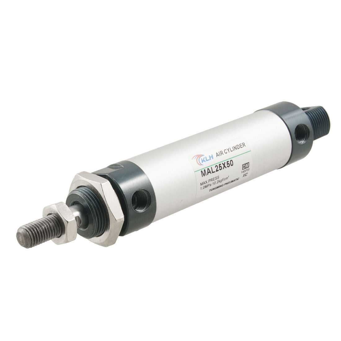 uxcell Uxcell MAL25x50 25mm Bore 50mm Stroke Stainless Steel Air Cylinder