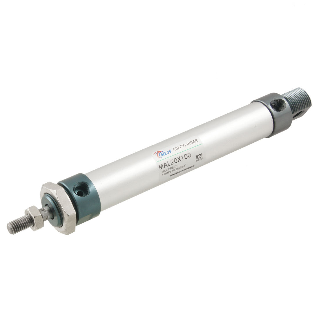 uxcell Uxcell MAL20x100 20mm Bore 100mm Stroke Sinlge Rod Stainless Steel Air Cylinder