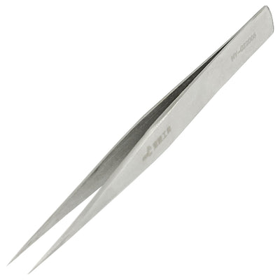 Harfington Stainless Steel Point Tipped Straight Tweezers Tool 5"