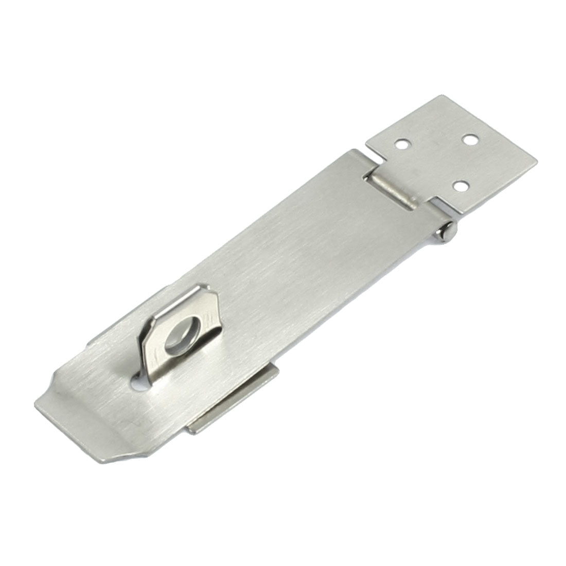 uxcell Uxcell 5.1" Length Silver Tone Metal Padlock Clasp w 6 Screw