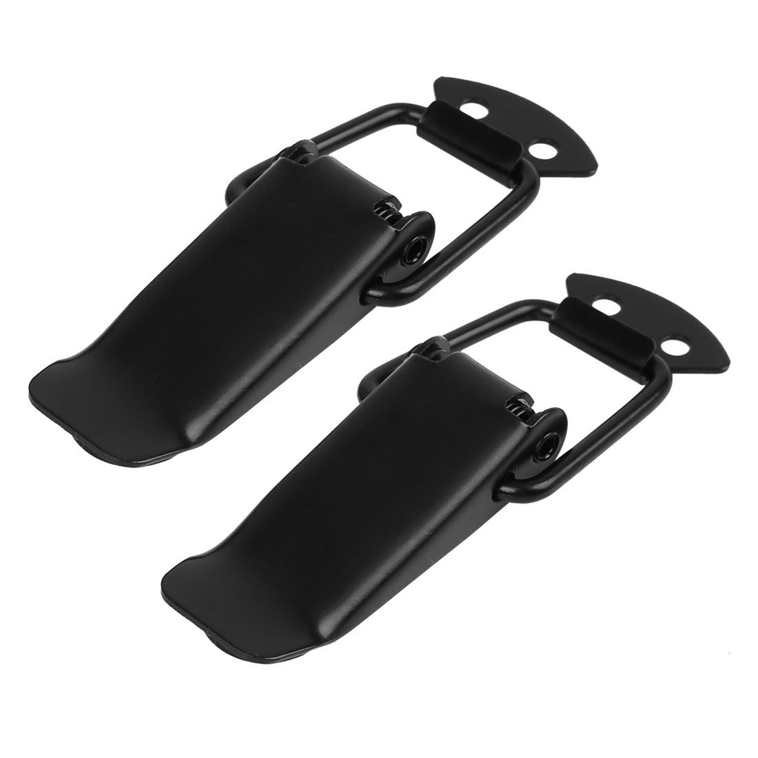 uxcell Uxcell Aviation Case Toolbox 3.5" Metal Pull Down Draw Latch Black 2pcs