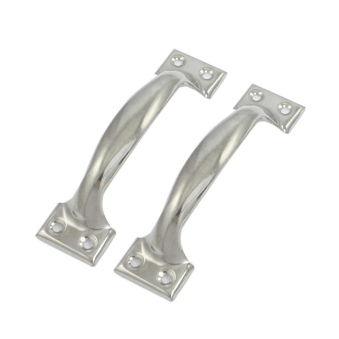 uxcell Uxcell Convenient Stainless Steel Arc Shaped Door Handle Holder 2pcs
