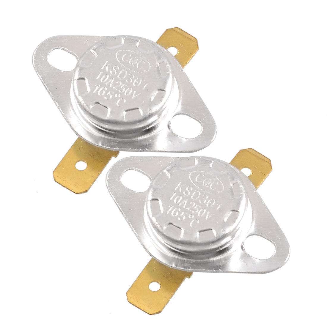 uxcell Uxcell 2 Pcs 165 Celsius NC Temperature Control Switch Thermostat