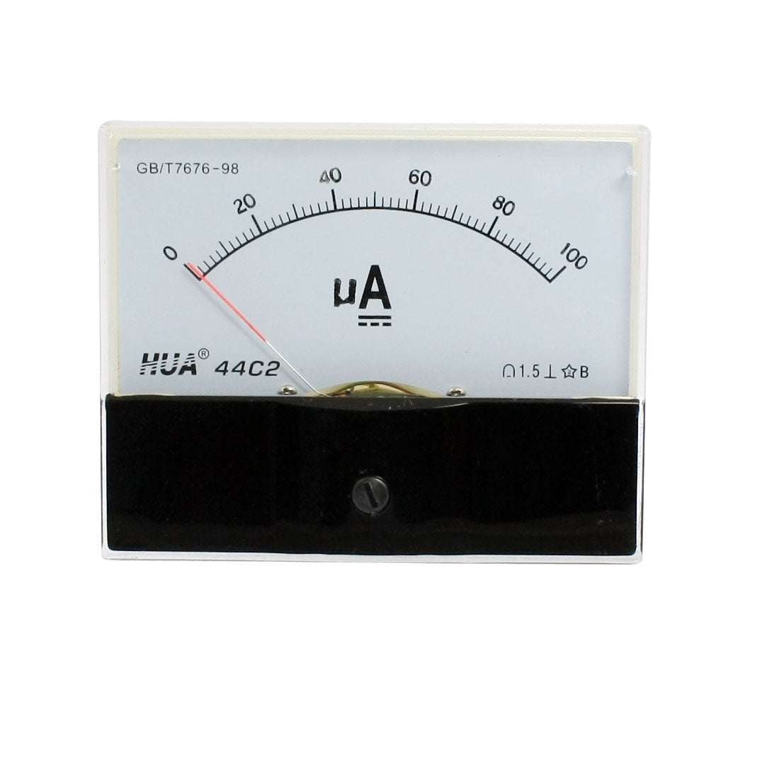 Harfington DC 0-100uA Analog Panel Meter Ammeter 44C2 w Screws