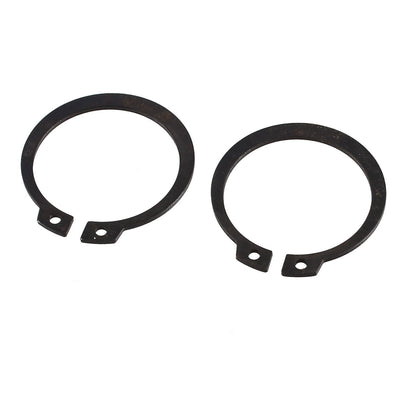 Harfington Uxcell 2 Pcs Black Metal External Circlip Snap Ring for 34mm Axle Shaft