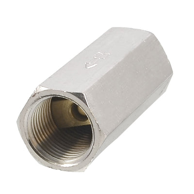 Harfington Uxcell Solid Brass 3/8" PT Thread Air Gas Water Non-return One Way Check Valve