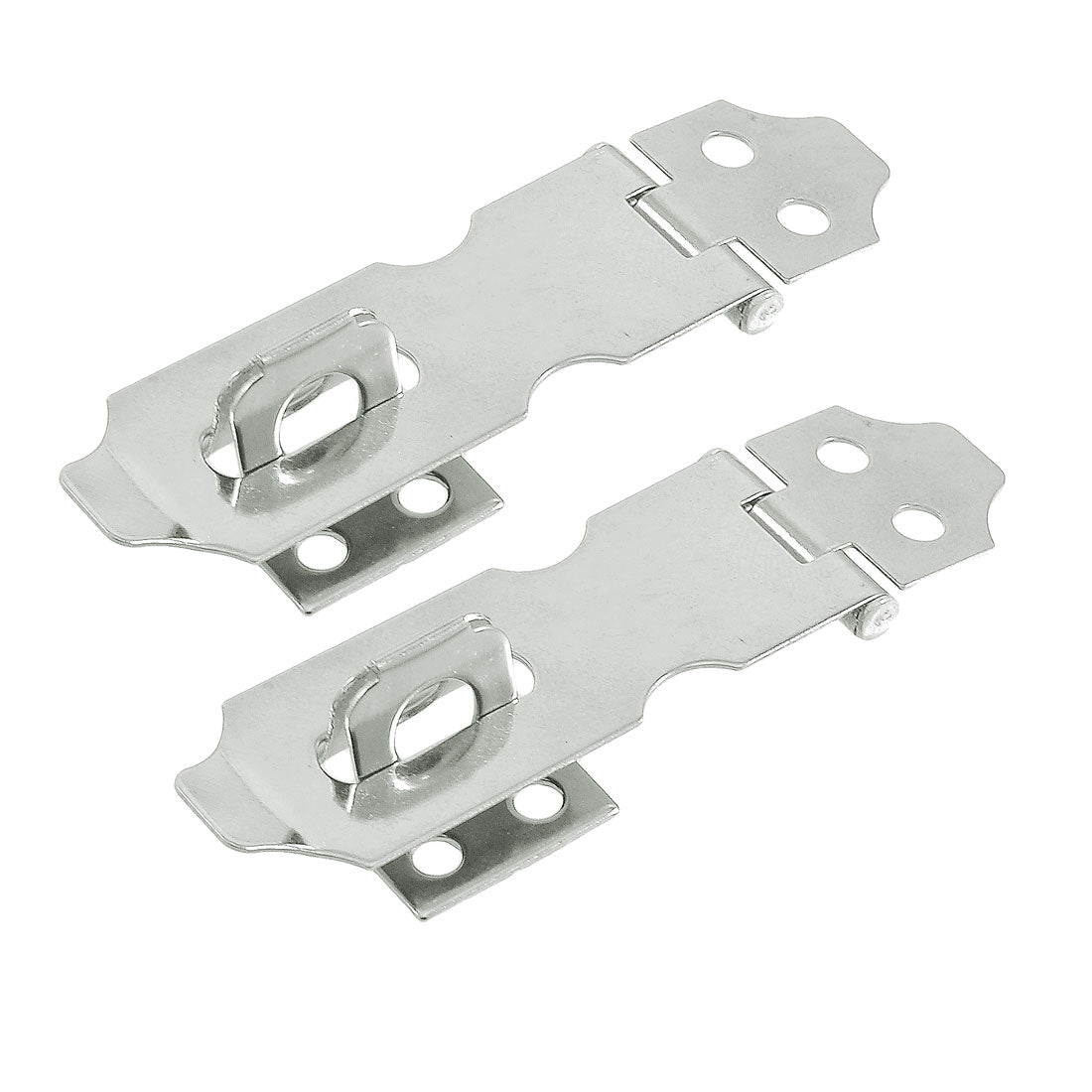 uxcell Uxcell Cabinet Gate Door Stainless Steel Hasp Staples Set 2.2" Long 2 Set