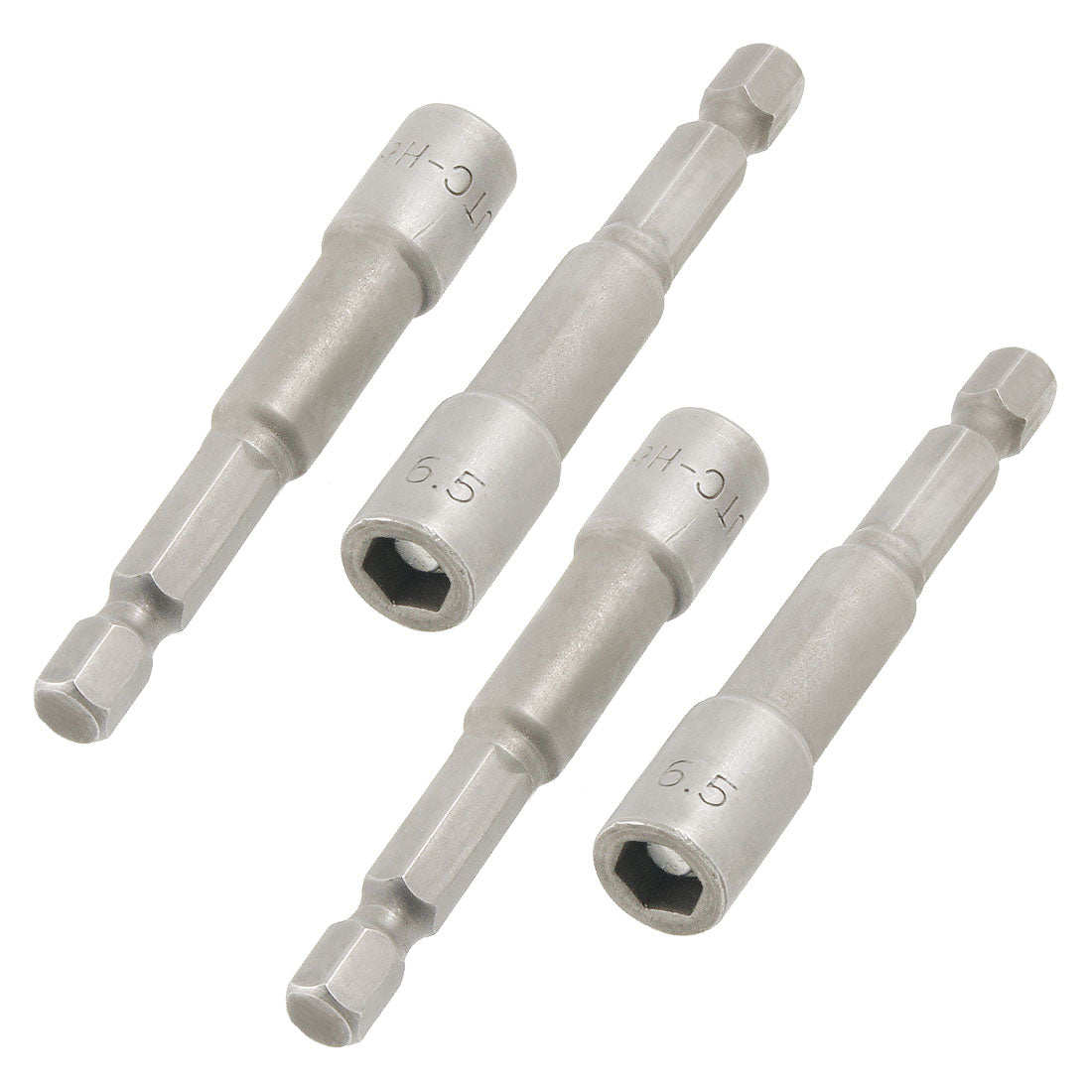 uxcell Uxcell Magnetic Nut Setters Driver/Hardware, 6.5mm Hex Socket, 65mm, 4-Piece