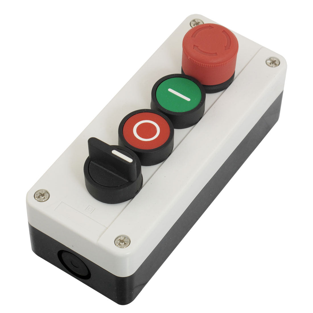 uxcell Uxcell Emergency Stop Momentary 2 NO 2-Position Selector Red Green Push Button Switch