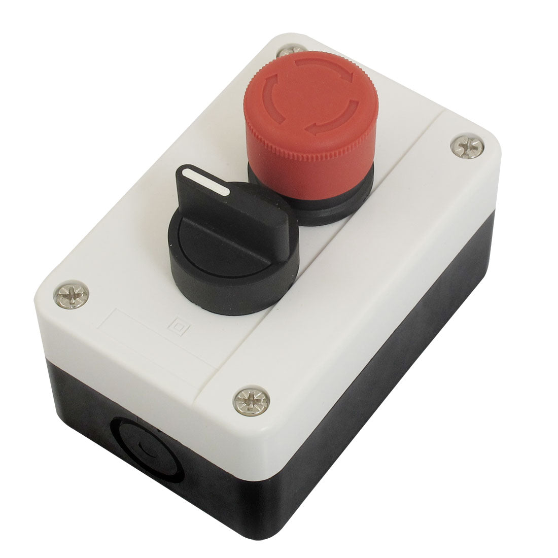 uxcell Uxcell NC Emergency Stop Momentary 2 NO 3 Postion Selector Push Button Switch Station