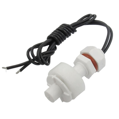 Harfington Uxcell White Liquid Water Level Sensor Vertical Float Floating Switch