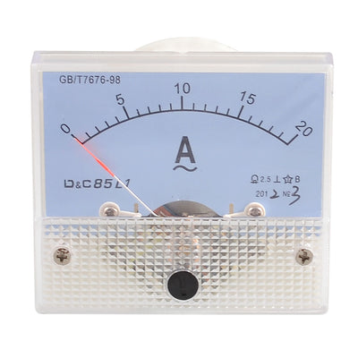 Harfington Uxcell Class 2.5 Accuracy Analog AC 0-20A Scale Range Amperemeter Panel Meter