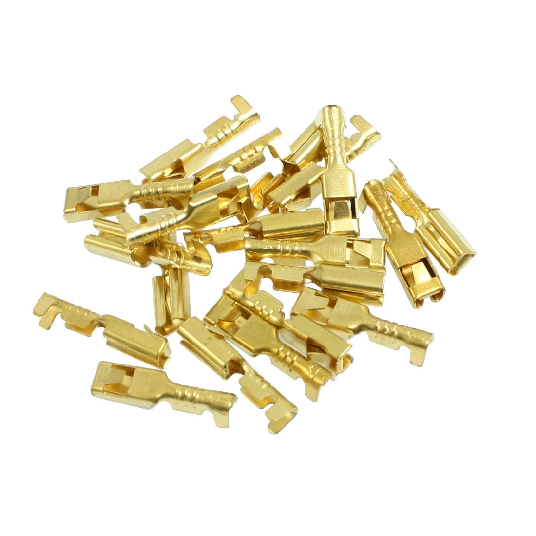uxcell Uxcell 20 Pcs Female Spade Cable Wire Terminals for 2.8mm Connectors