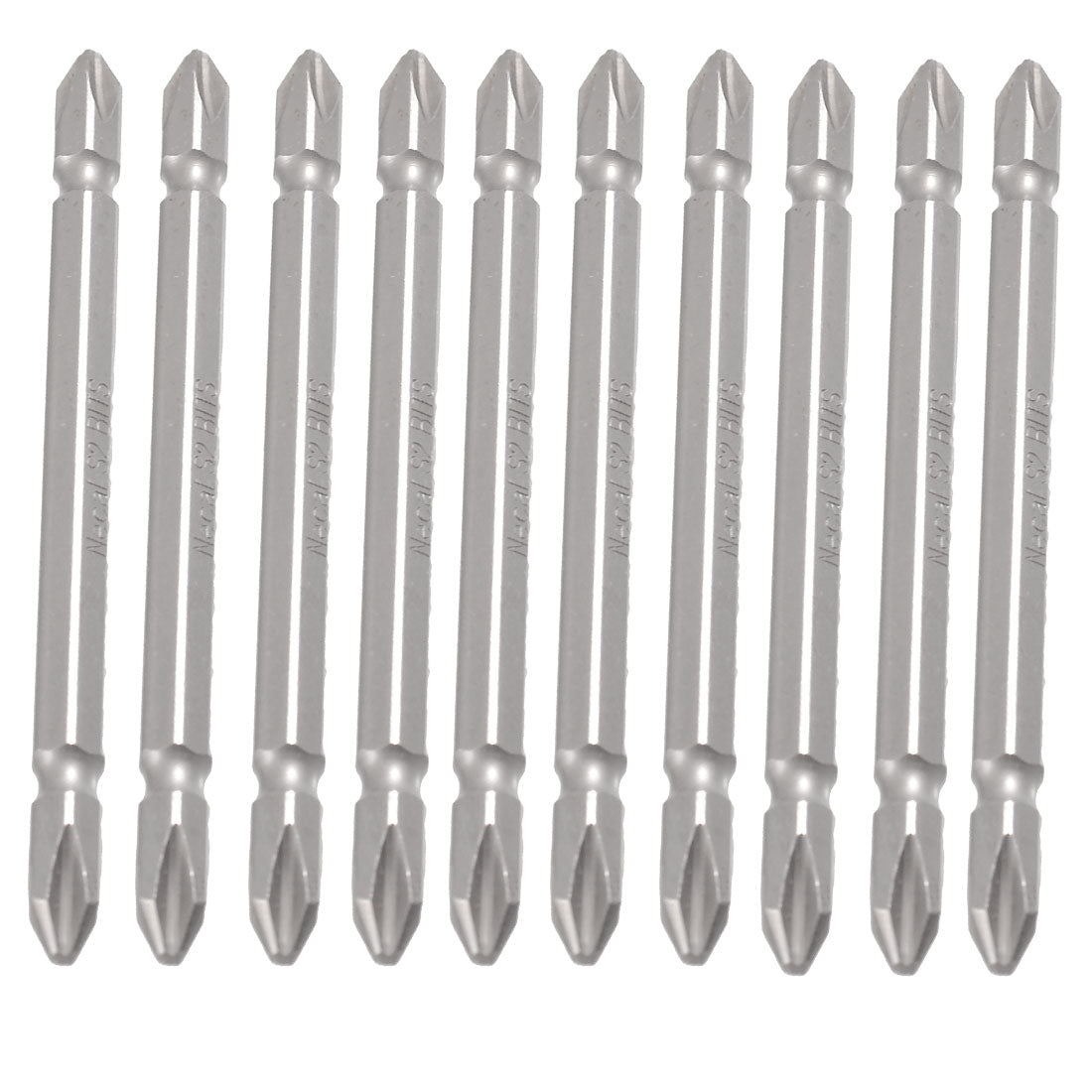 uxcell Uxcell 10 Pcs 1/4" Hex Shank 100mm Long 6mm Double End PH2 Phillips Screwdriver Bits