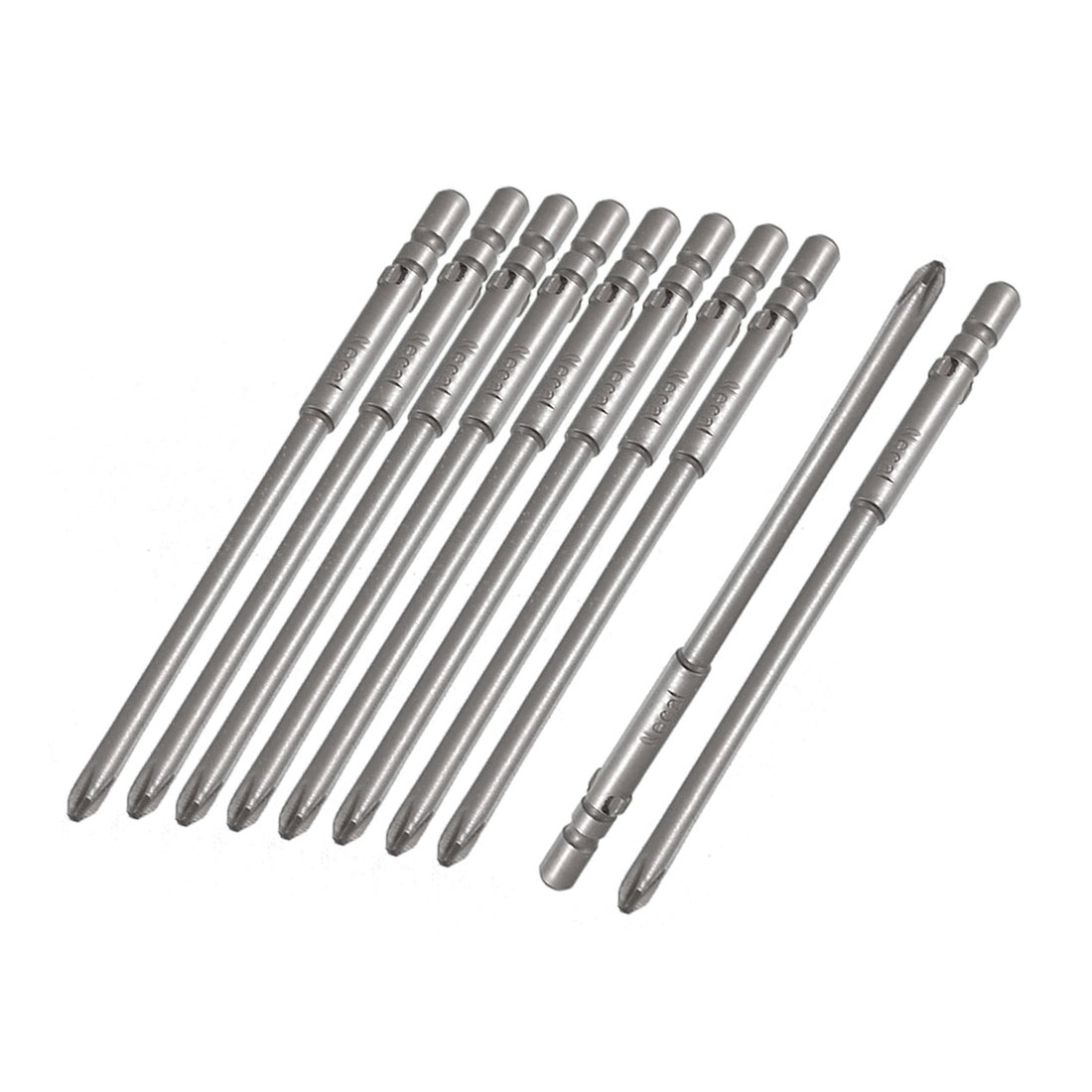 uxcell Uxcell 10 Pcs 4mm Shank 80mm Length 3mm Phillips PH1 Magnetic Screwdriver Bits