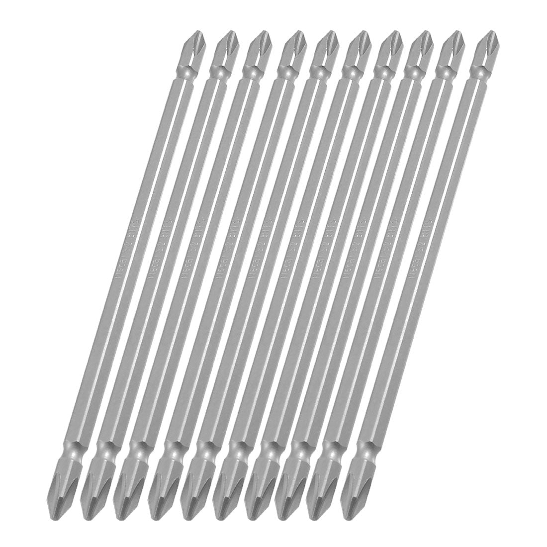 uxcell Uxcell 10Pcs 1/4" Hex Shank 150mm Long 6mm Double End PH2 Phillips Screwdriver Bits