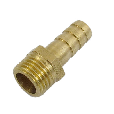Harfington Uxcell 8mm x 13mm Fuel Gas Hose Barb Male Thread Straight Coupling Fitting