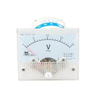Harfington Uxcell 85L1 AC 0-20V Rectangle Analog Panel Volt Meter Voltmeter Gauge
