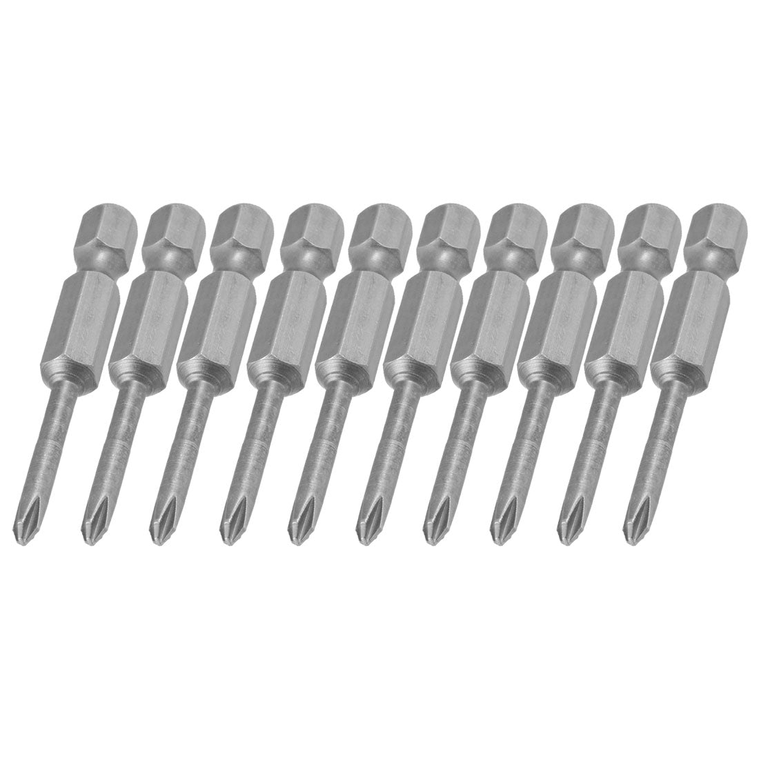 uxcell Uxcell 10 Pcs 1/4" Hex Shank Magnetic 3mm PH1 Phillips Screwdriver Bits