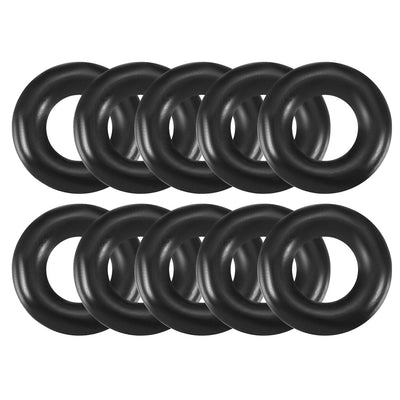 uxcell Uxcell 10 Pcs 5mm x 2.65mm Black Silicone O Rings Oil Seals Gaskets