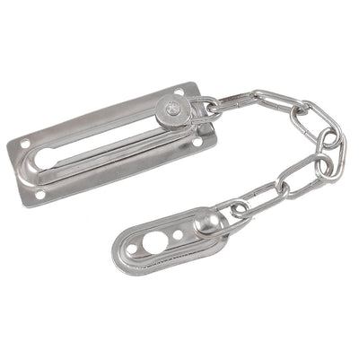 Harfington Uxcell Silver Tone Metal Security Protective Door Lock Chain Guard Fastener