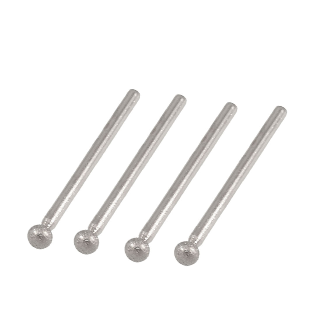 uxcell Uxcell 4 Pcs 5mm Ball Nose 3mm Shank Diamond Mounted Point Grinding Bits