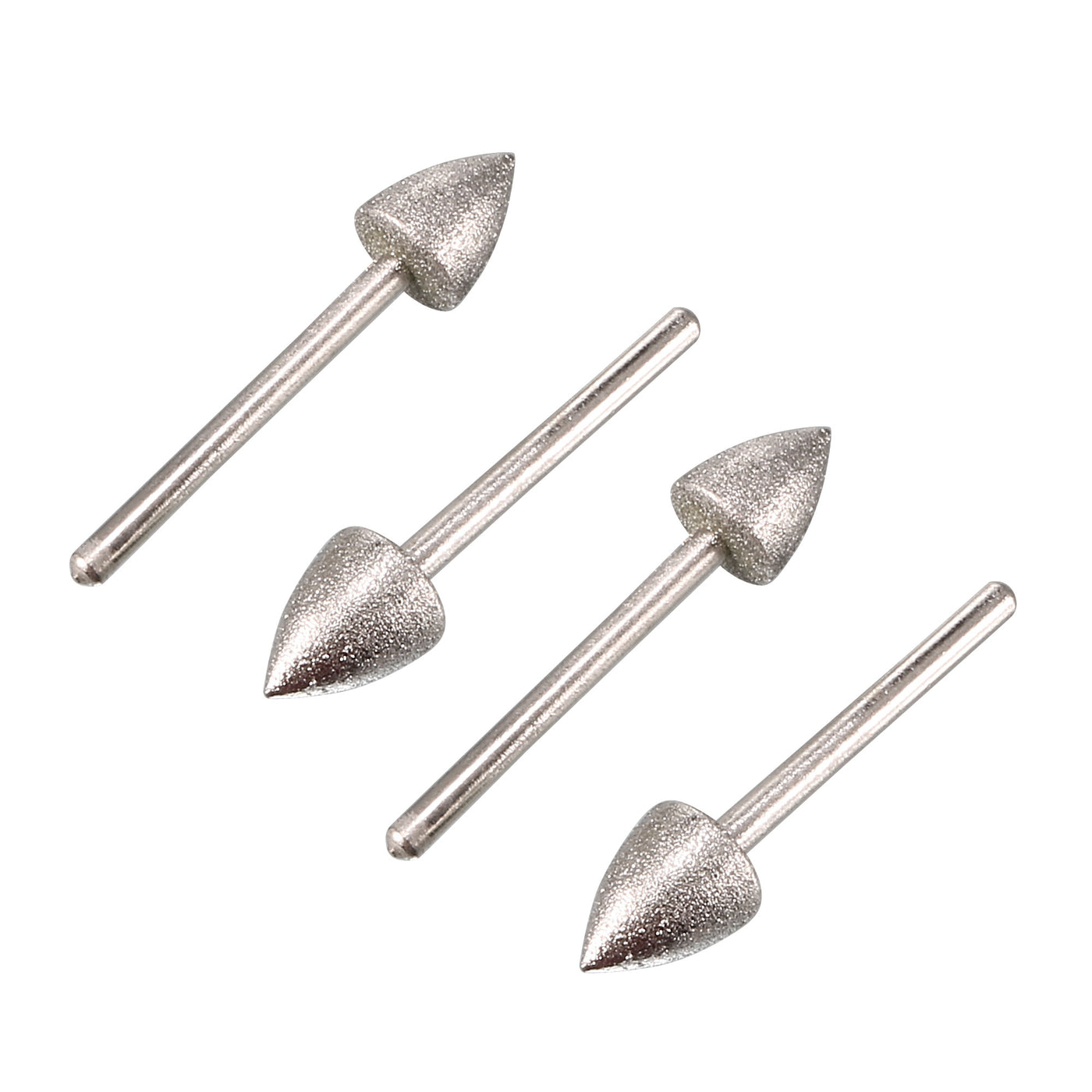 uxcell Uxcell 4pcs 10mm Taper Tip Grinding Bits Polisher Diamond Mounted Points