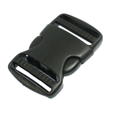 Harfington Uxcell 3.5cm Replacement Belt Connecting Black Plastic Quick Release Buckle