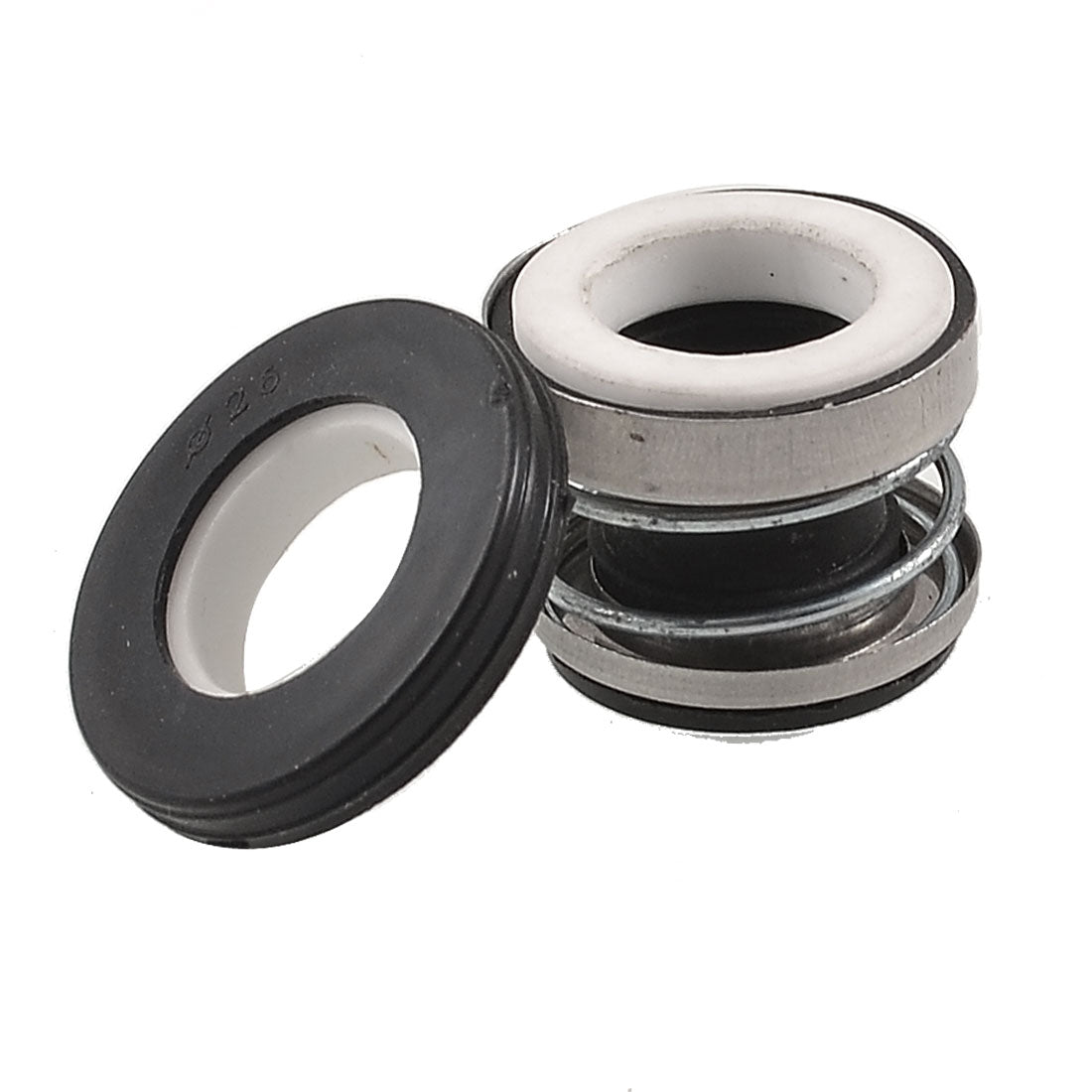 uxcell Uxcell Rubber Bellows Ceramic Rotary Ring 12mm Inner Dia Pump Mechanical Seal