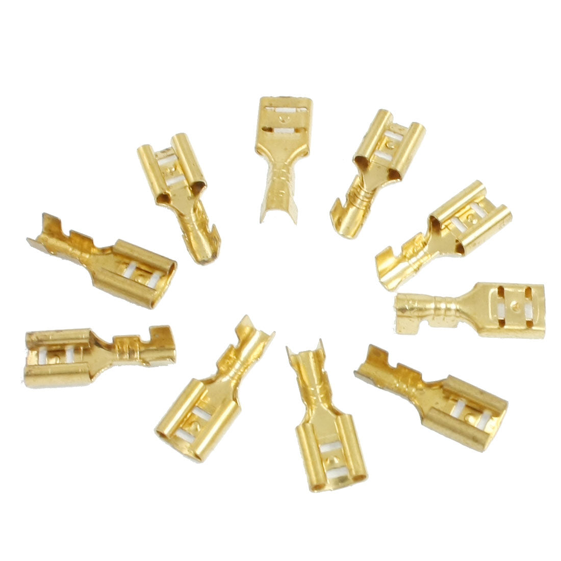 uxcell Uxcell Boat Speaker 6.5mm Female Spade Terminal Wire Connector 10 Pcs
