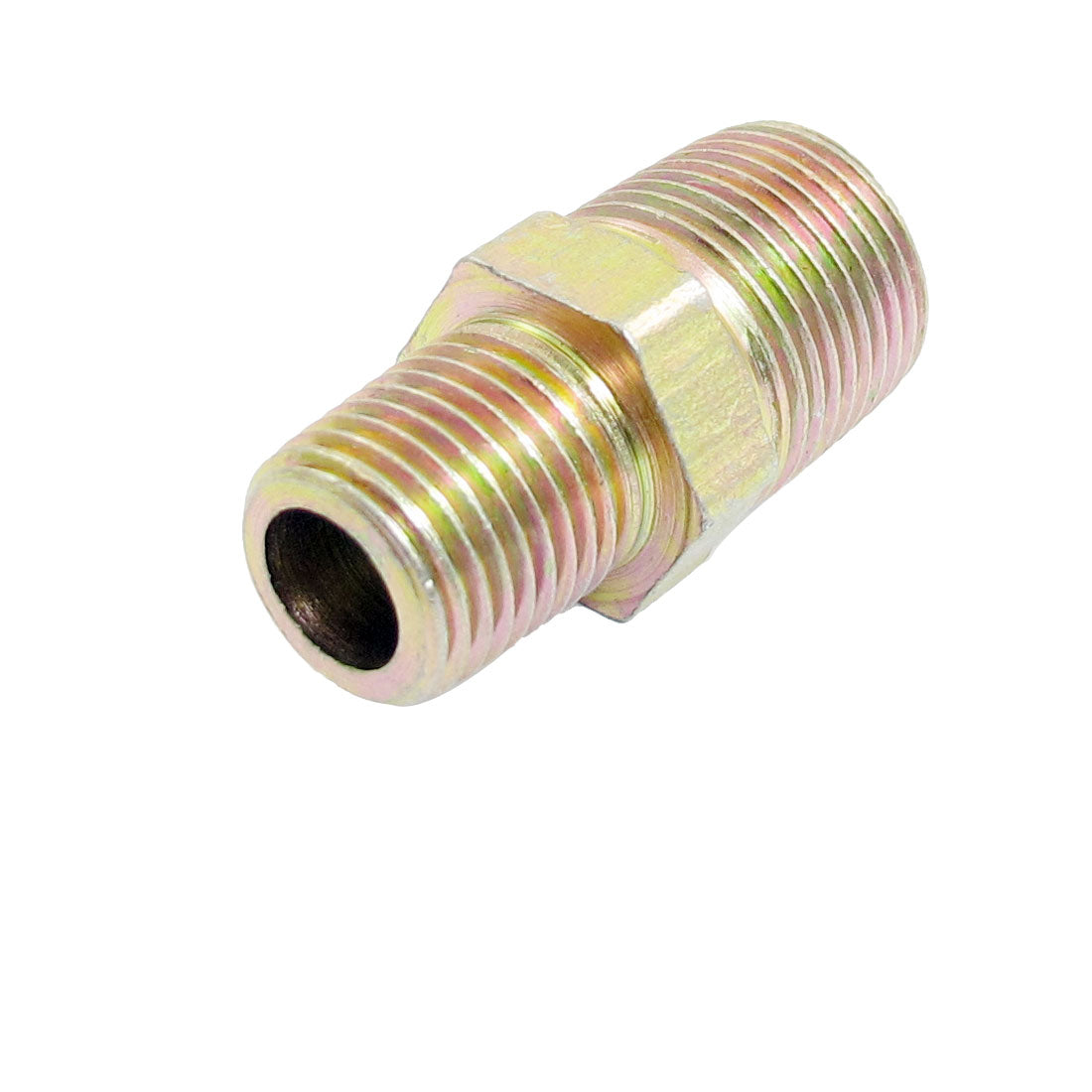 uxcell Uxcell 3/8 to 1/4 Male Thread Full Port Brass Connector Water Pipe Fitting