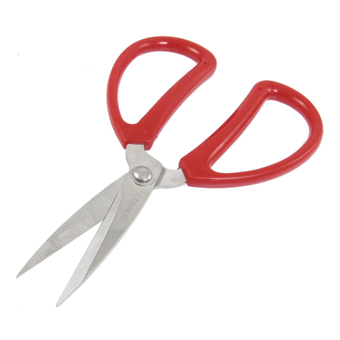 uxcell Uxcell 6.7" Long Red Plastic Grip Stainless Steel Blade Craft Cutter Scissors