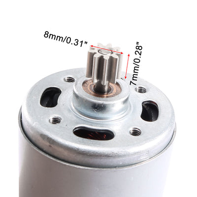 Harfington Uxcell DC 18V 32000RPM 9 Teeth Shank Gear Motor Replacement for Rechargeable Electric Drill