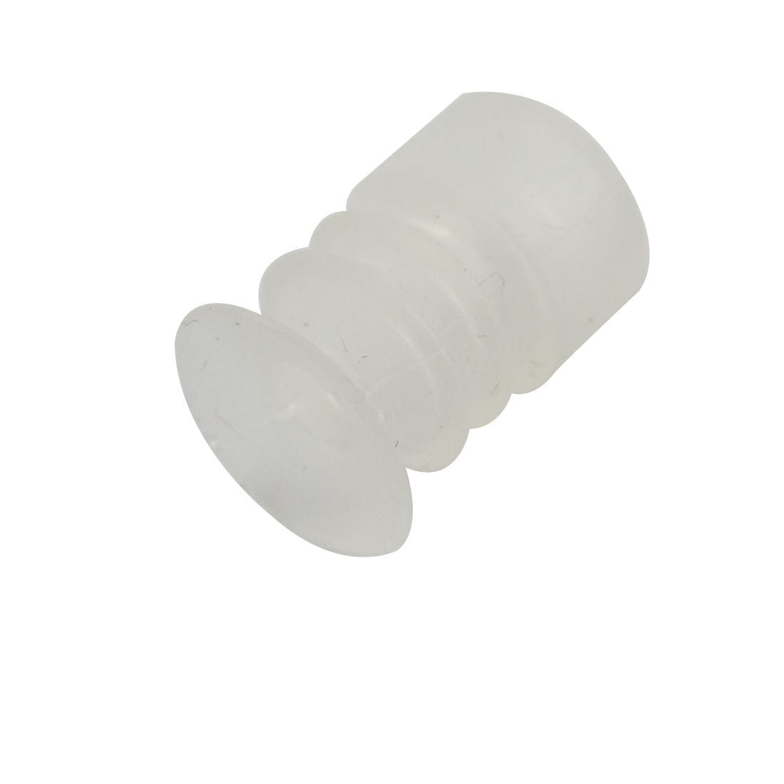 Harfington Clear White Soft Silicone Miniature Vacuum Suction Cup 10mm OD, 16mm Height