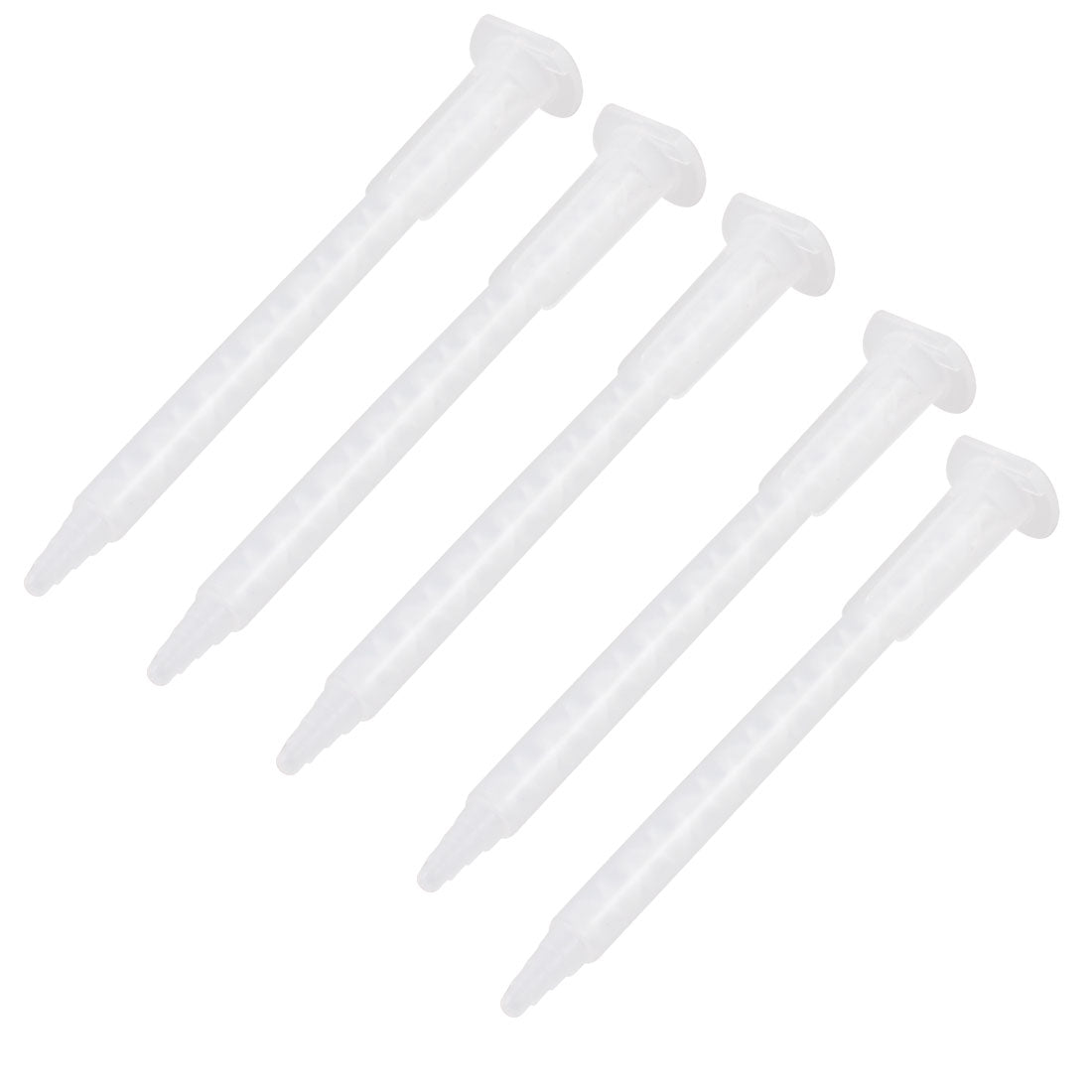 uxcell Uxcell Epoxy Adhesive  Applicator 2mm Inner Dia Tip Static Mixer Mixing Nozzle 5 Pcs