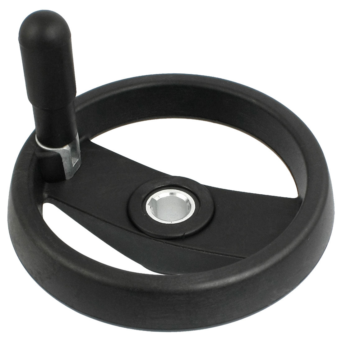 uxcell Uxcell Milling Machine Black Plastic 5.9" Diameter Hand Wheel 3.1" Long