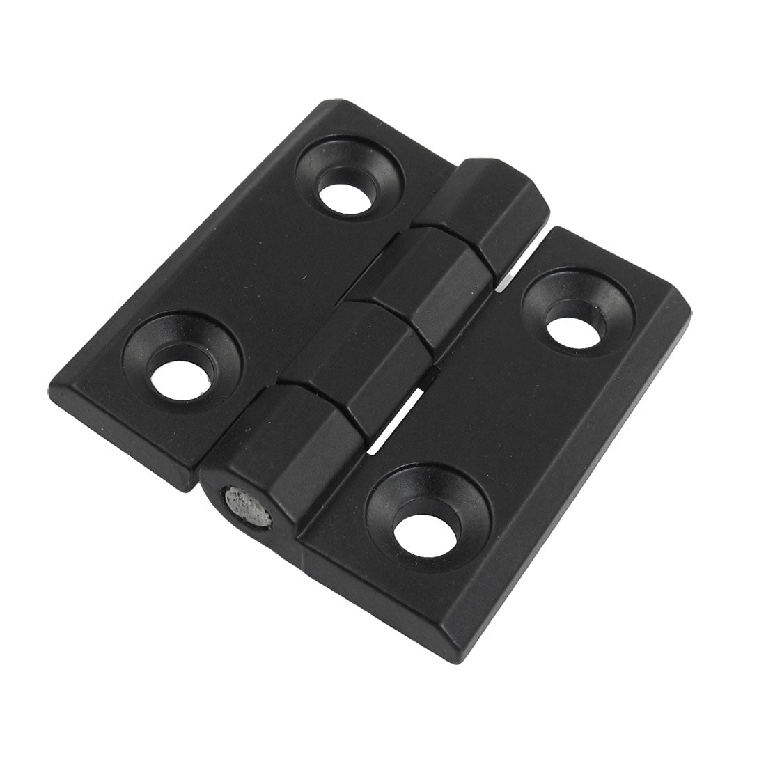 uxcell Uxcell 50mm x 50mm 2 Leaves Reinforced Aluminum Door Bearing Hinge Black