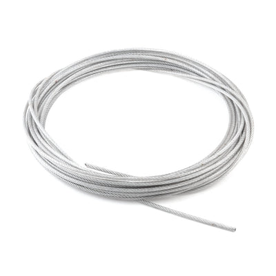 Harfington Hoisting Lifting 3mm Diameter Stainless Steel Flexible Wire Rope 32.8ft