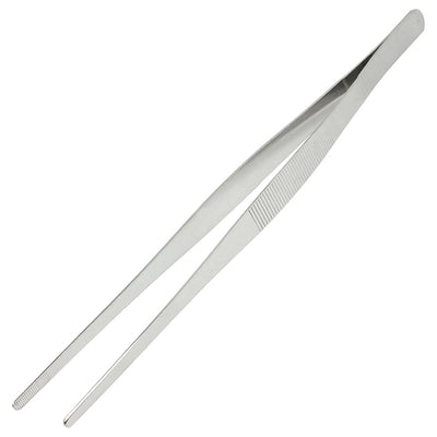 Harfington Uxcell Home Metal 30cm Long Straight Tweezers Forceps Handy Tool