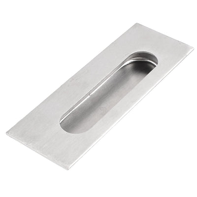 Harfington Uxcell Rectangle 4.4" Length Flush Pull Door Handle for Drawer Cabinet