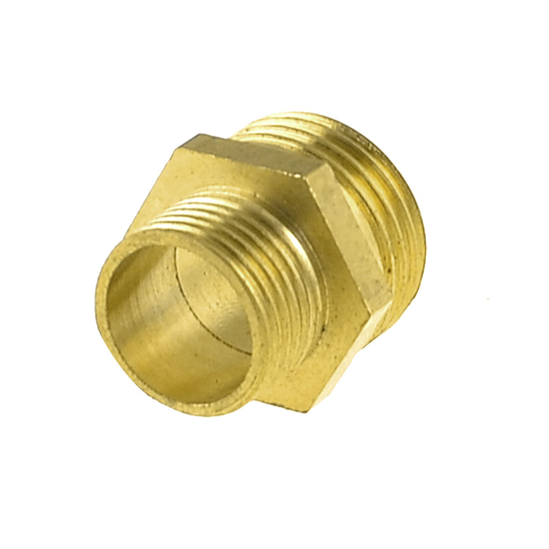 uxcell Uxcell 23mm Long 1/2PT to 3/8PT Male Hex Nipple Reducing Connector Fitting