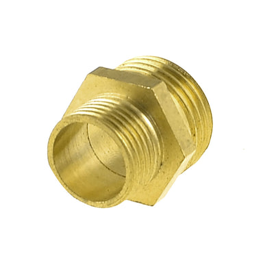 Harfington Uxcell 23mm Long 1/2PT to 3/8PT Male Hex Nipple Reducing Connector Fitting