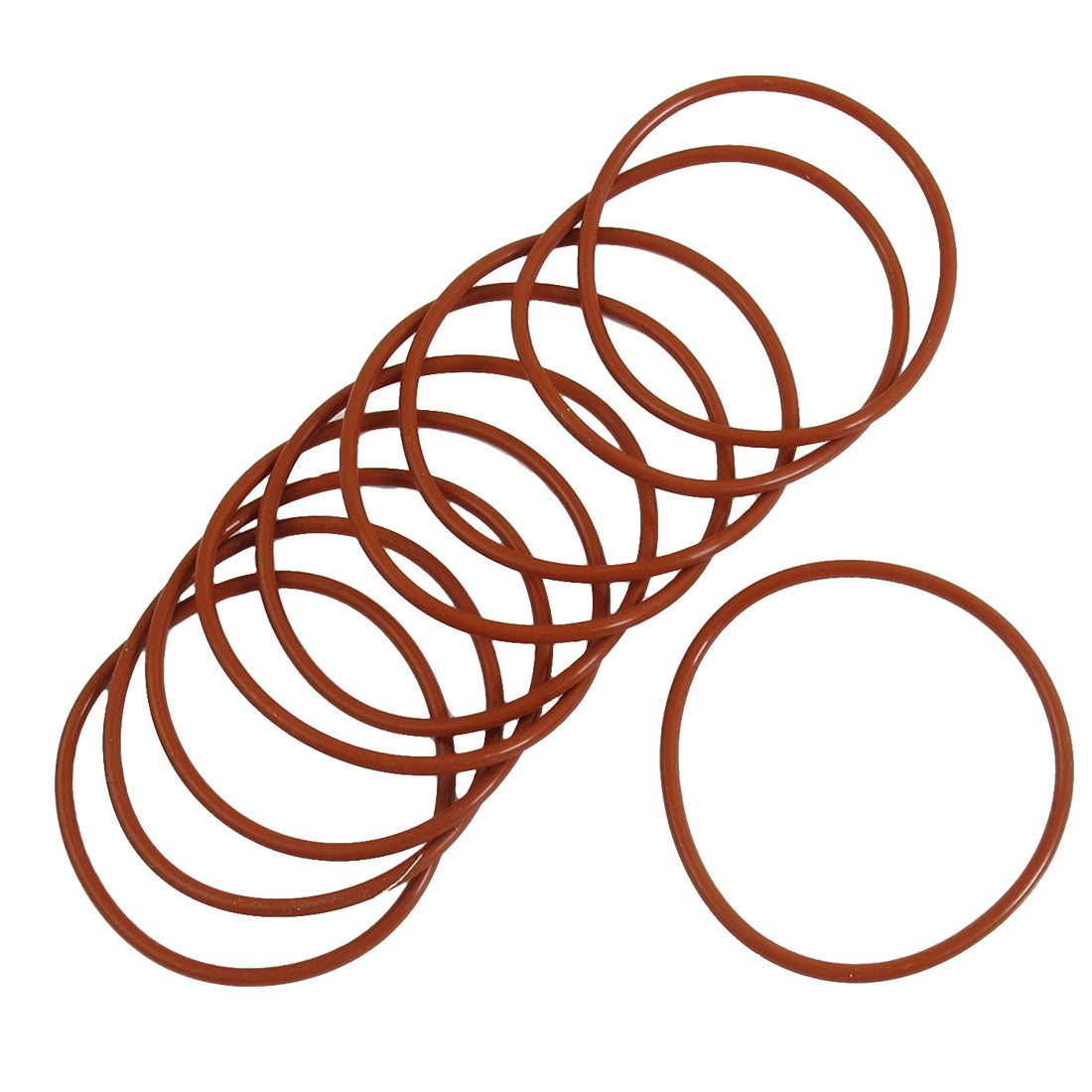 uxcell Uxcell 2.5mm Thickness 56mm External Diameter Rubber Oil Seal O Ring Gasket 10 Pcs
