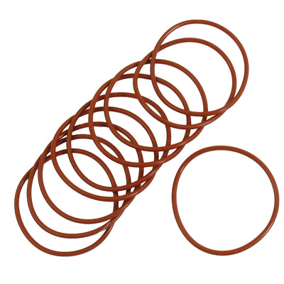Harfington Uxcell 2.5mm Thickness 56mm External Diameter Rubber Oil Seal O Ring Gasket 10 Pcs