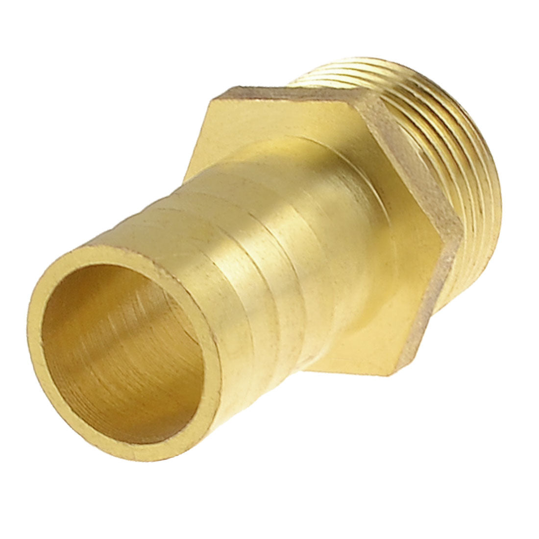 uxcell Uxcell Brass 20mm Hose Barb to 3/4" PT Male Thread Pneumatic Coupler Connector