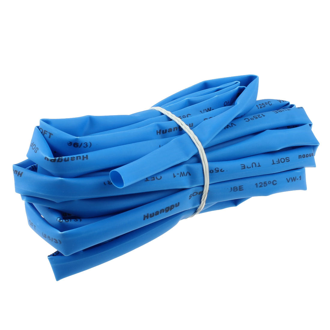 uxcell Uxcell 6mm Dia 10mm Flat width Ratio 2:1 Heat Shrinkable Tube Shrink Tubing 5M Blue