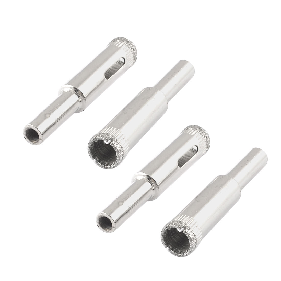 uxcell Uxcell 4 Pcs 10mm Dia Diamond Coated Drill Bit Marble Tile Glass Hole Saw Cutting Tool