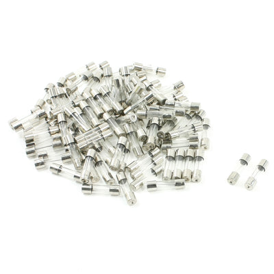 Harfington 100 Pcs 250V 10A Quick Acting Glass Tube Fuses Fast Blow 5mm x 20mm